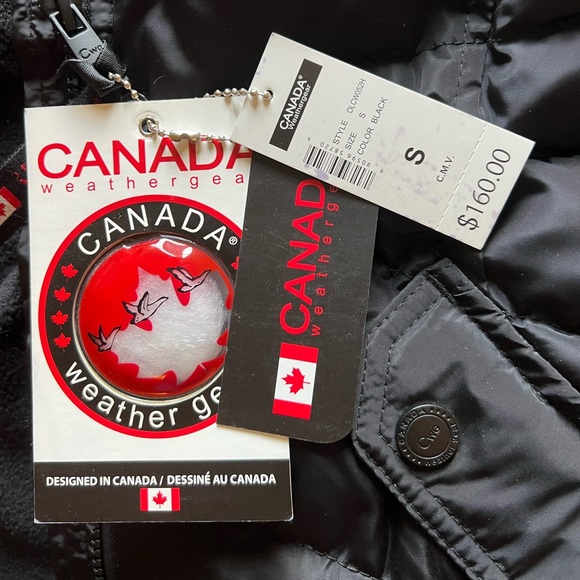 NWT - Canada Weather Gear black sleeveless hooded vest - Picture 8 of 9